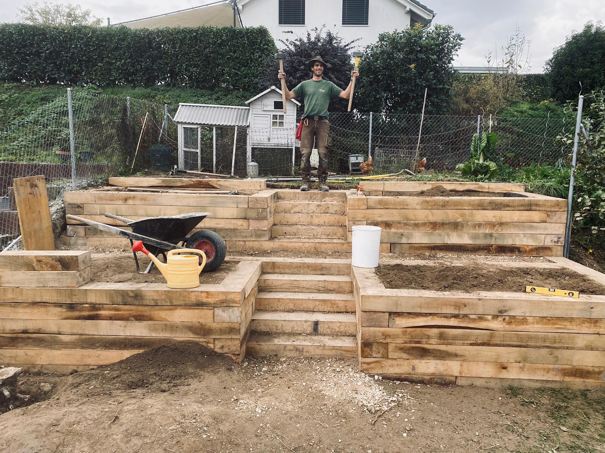 Création de terrassement de jardin